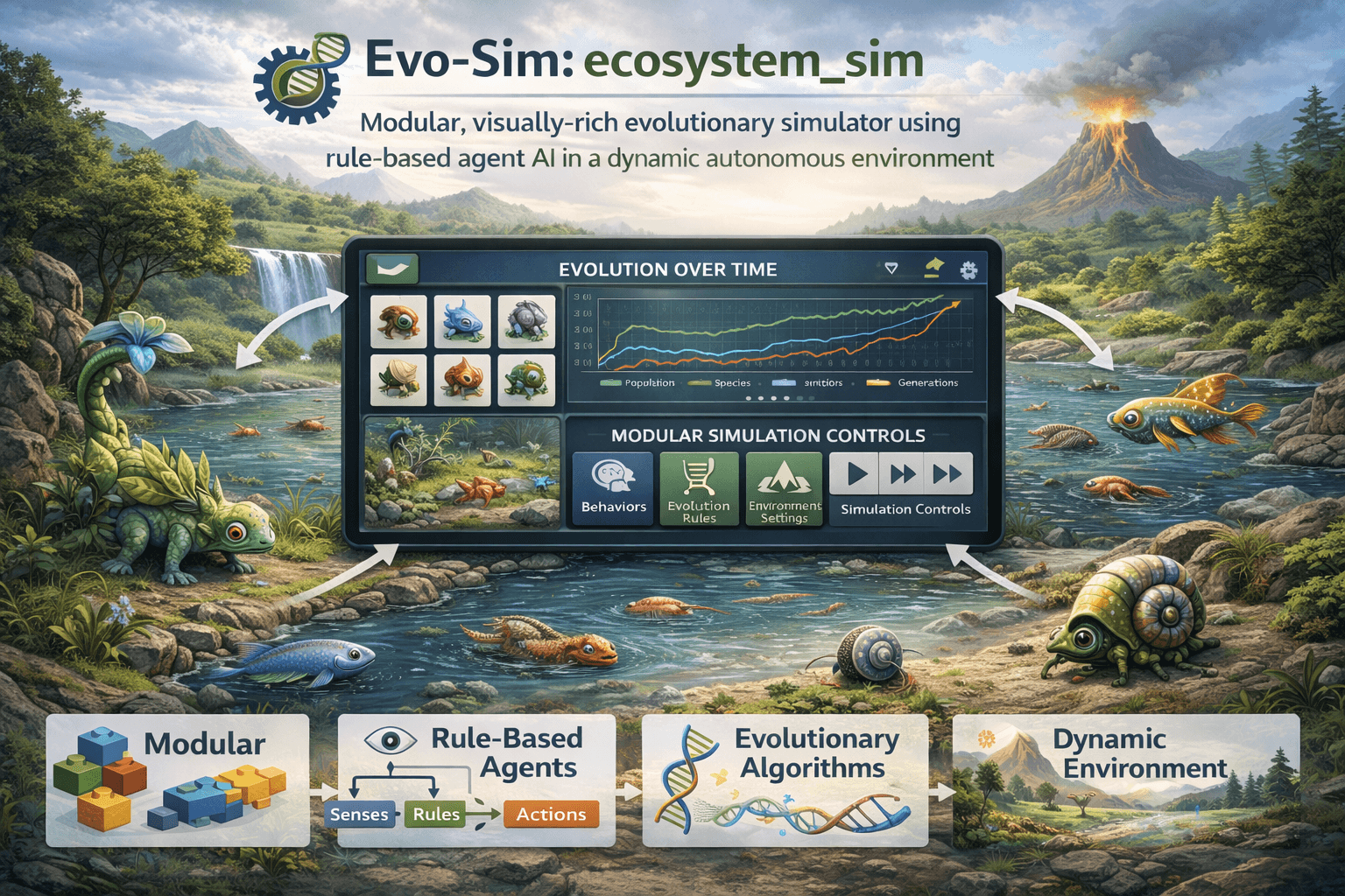 Evo-Sim: ecosystem_sim